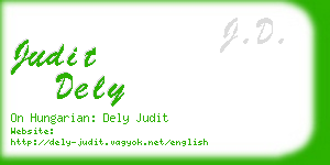 judit dely business card